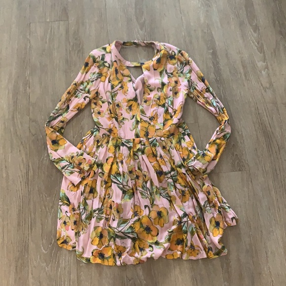 Free People Long Sleeve Floral Dress - Picture 3 of 11